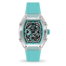 ICE‑WATCH ICE Boliday Clear Blue Skeleton 40 mm – Unisex Ρολόι Quartz με Διαφανή Κάσα και Μπλε Λουράκι 024286